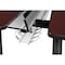 Kee Desking Kee Benching Systems, Black, Mahogany, Wood, Metal MBSPD12024MHBPBK - alternate 4